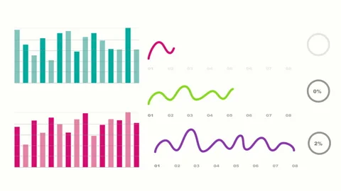 Animated infographics set. Stock Footage 201468837