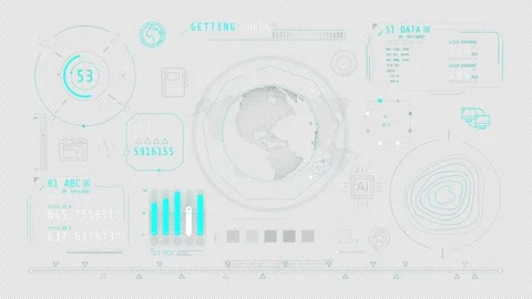 Animated infographics on the theme of geolocation and data exchange. 库存影片 240528631