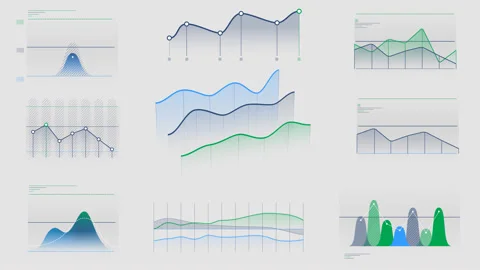 Animated infographics without data on alpha channel Stock Footage 111455722