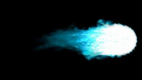 Animated innocent person's soul flame or torch - blue tip Video stock 71214838