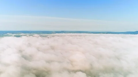 Animated inside of simulated clouds moving slowly. 4K. Stock Footage 115800030