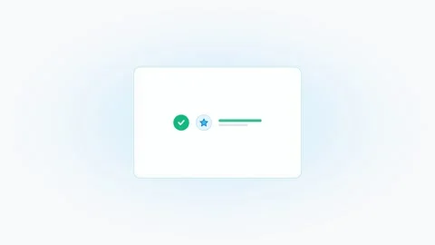 Animated interactive flashcards showing task completion checkmarks. 4K Video stock 342898433