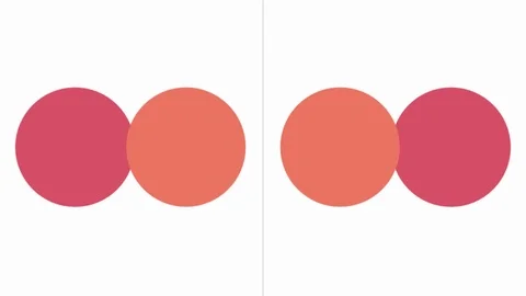 Animated interchanging circles Stock Footage 94601327