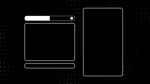 Animated Intermission Stream overlay facecam dark looping Stock Footage 309610441