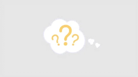 Animated interrogatory mark element Stock Footage 228564792