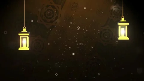Animated Islamic Ramadan lantern backgrounds intro template Abstract Eid Mubarak Vídeos de archivo 334660954