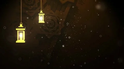Animated Islamic Ramadan lantern backgrounds intro template Abstract Eid Mubarak 動画素材 334660966