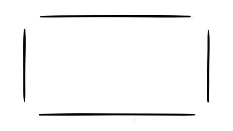 Animated Isolated Rectangular Drawn Frame Stock Footage 115730188