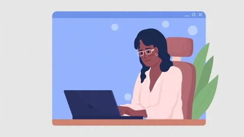 Animated isolated remote coder Stock Footage 213339316