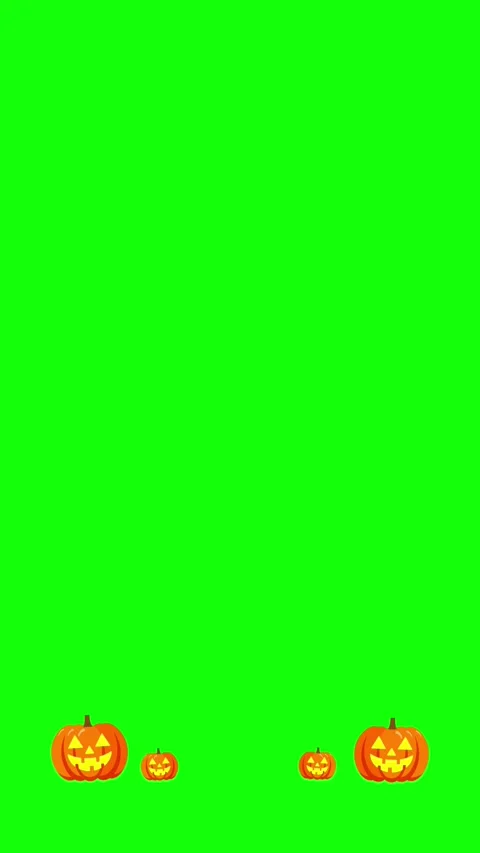 Animated Jack o' Lanterns on Green Screen. Stock Footage 316288445