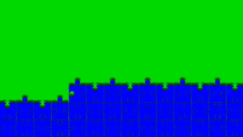 Animated Jigsaw Puzzle Video stock 150204371