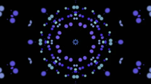 Animated kaleidoscope patterns. abstract background. 3d render Stock Footage 100523934