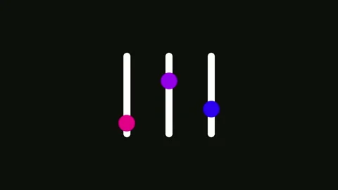 Animated Kebab Menu or More Options Icon on black background. Icon with vertical Video stock 306624993