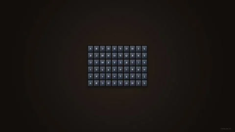 Animated Keyboard Character Grid Loop - Typing &amp; Coding Tech Backdrop Stock Footage 341564692