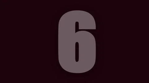 Animated kinetic Countdown 10 to 1 with dark background Stock-Footage 337012191