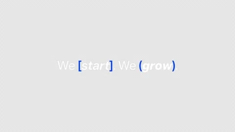 Animated kinetic typography of the phrase Go from draft to launch with blue brac Stock Footage 336617817