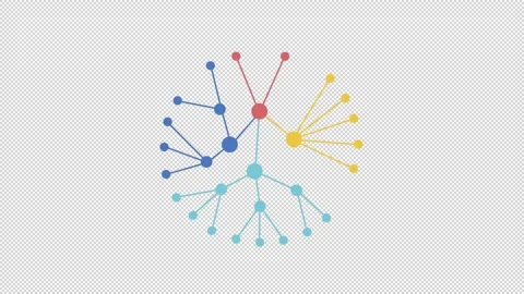 Animated knowledge graph Stock Footage 278020485