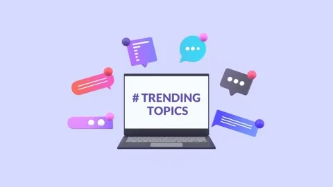 Animated Laptop with Speech Bubbles. Online Chat and Social Media Trends. Stock Footage 311620281