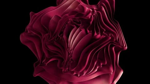 Animated layered texture morphs and undulates gently in dark magenta Stock Footage 327572511