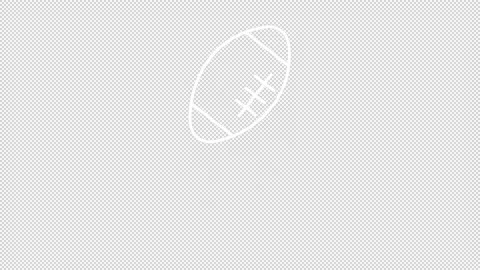 Animated leather ball line icon Stock Footage 238904023