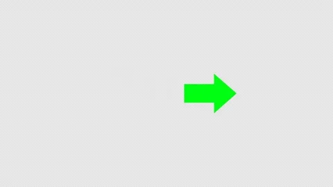 Animated left to right direction arrow icon on alpha channel background, di.. Stock Footage 308353833