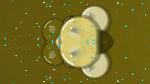 Animated Lemon Slices with Bubbles Background. 스톡 동영상 329927597