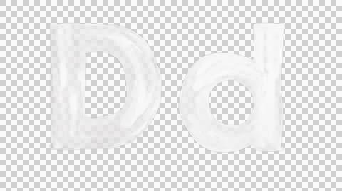 Animated Letter D with Transparent Background Vidéo 47174780