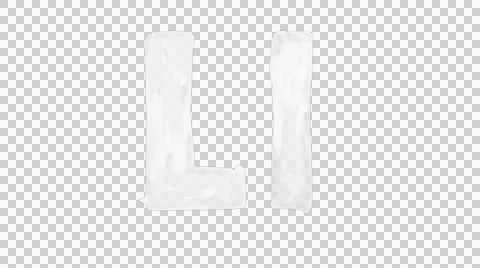 Animated Letter L with Transparent Background Stock Footage 47742210