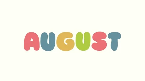 Animated  lettering welcomes the new month in a cute and cheerful Typography Stock Footage 301494853