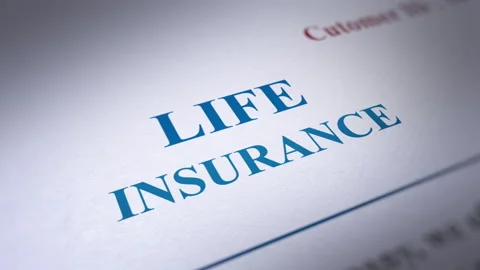 Animated Life Insurance Document Stock Footage 238850615