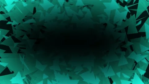 Animated light blue triangular Particle designed background 動画素材 199368563