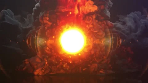 Animated light fire for the intro Stock Footage 229989628