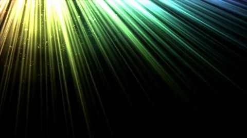 Animated Light Rays - Rainbow Stock Footage 74767140
