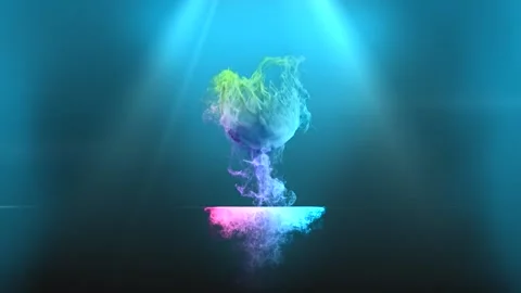 Animated light wattercollor for the intro Stock Footage 229989625