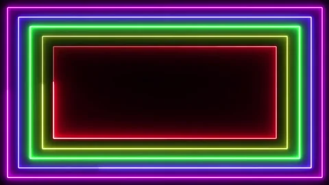 Animated Lighting Frame Background Loop Video stock 170735790