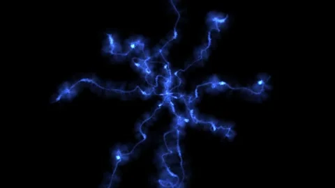 Animated lightning bolts radiating out from the center. Stock Footage 339321919