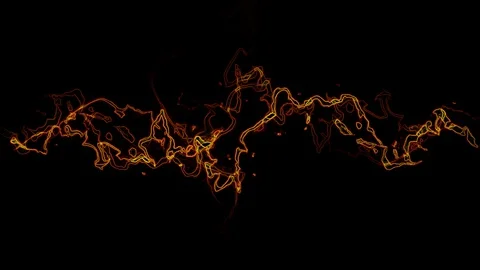 Animated Lightning Orange Background 库存影片 129290100