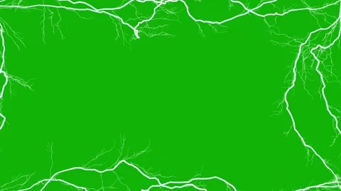 Animated lightning outline on chroma key background. Stock Footage 315498838