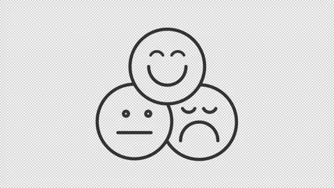 Animated Likert scale line icon Stock Footage 333731973