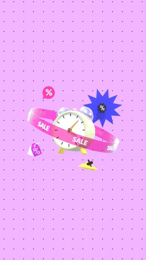 Animated Limited Time Promotion In Vertical Video. Stock Footage 287149704