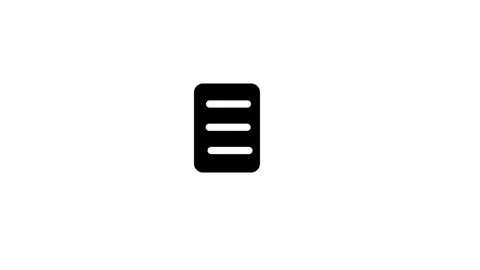 Animated line Document icon with At sign isolated Stock Footage 263802450