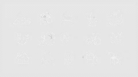 Animated line icon pack representing housekeeping Stock Footage 268824655
