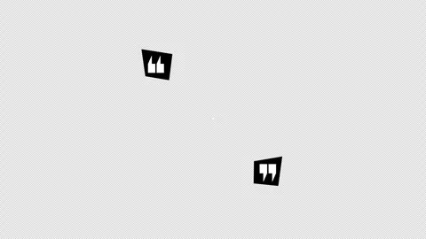 Animated line quotation mark on black background Stock Footage 275877126