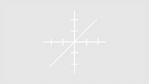 Animated linear graph white icon Stock Footage 296631656