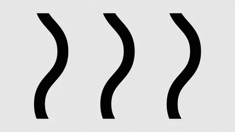 Animated linear waves, isolated on transparent background with alpha channel. Stock Footage 232231625