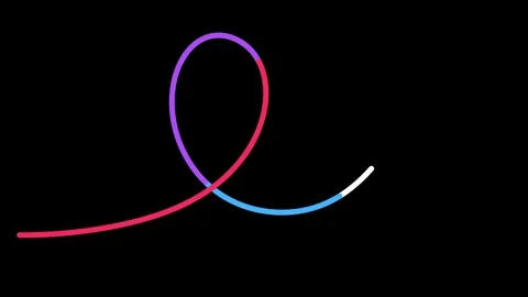 Animated lines Flowing lines that look modern. 2D motion graphics 库存影片 256216448