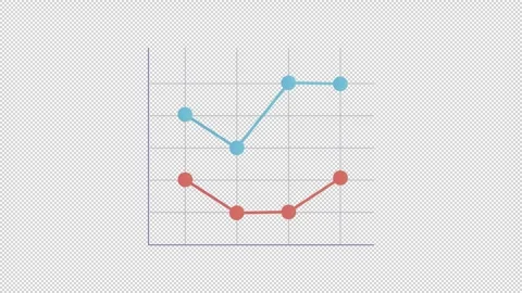 Animated lines plot Vídeos de archivo 278020475