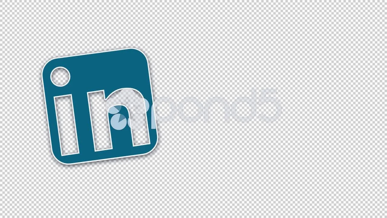 animated linkedin sign logo for video or... | Stock Video | Pond5