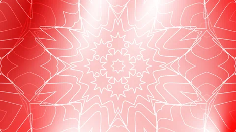 Animated Liquid Blurred Red and White Kaleidoscope White Stripe Line Background Stock Footage 281630944
