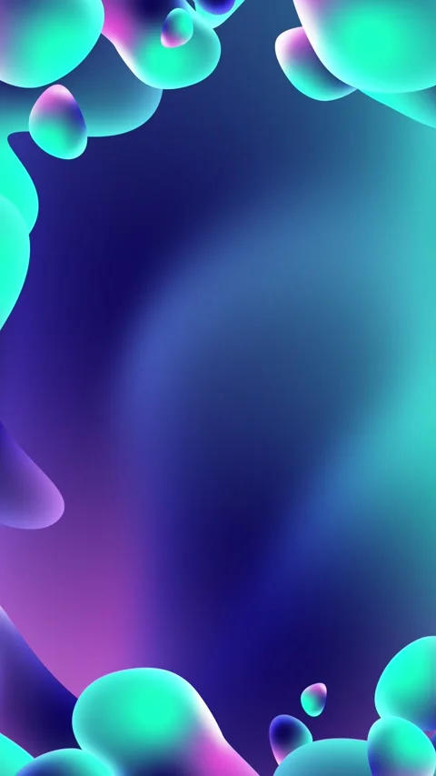 Animated liquid gradient colorful background with fluid shapes floating Video stock 309105802
